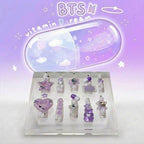 BTS Purple Dream Pill Press-On Nails