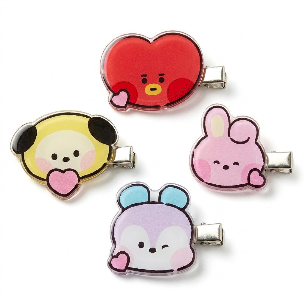 BT21 Hair Clip Sets