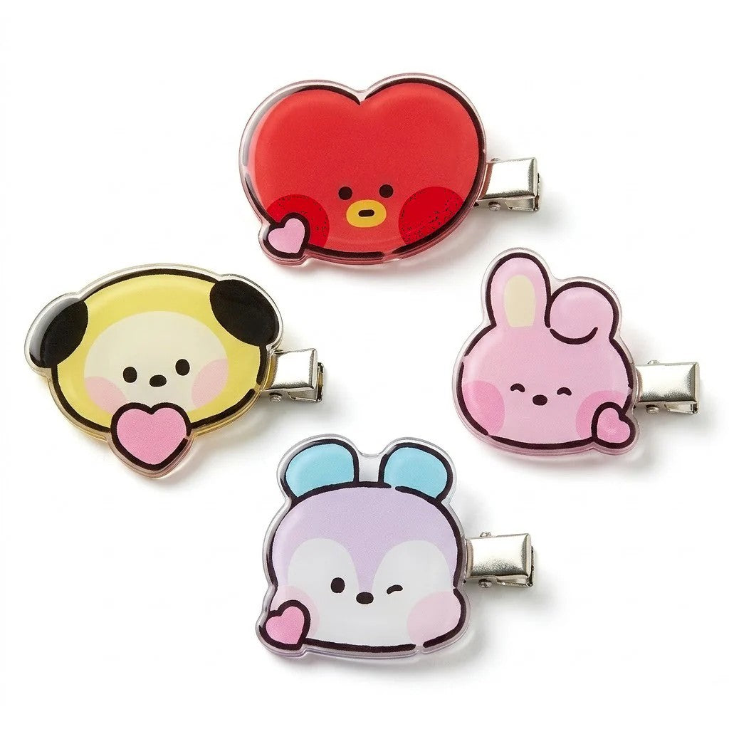 BT21 Hair Clip Sets