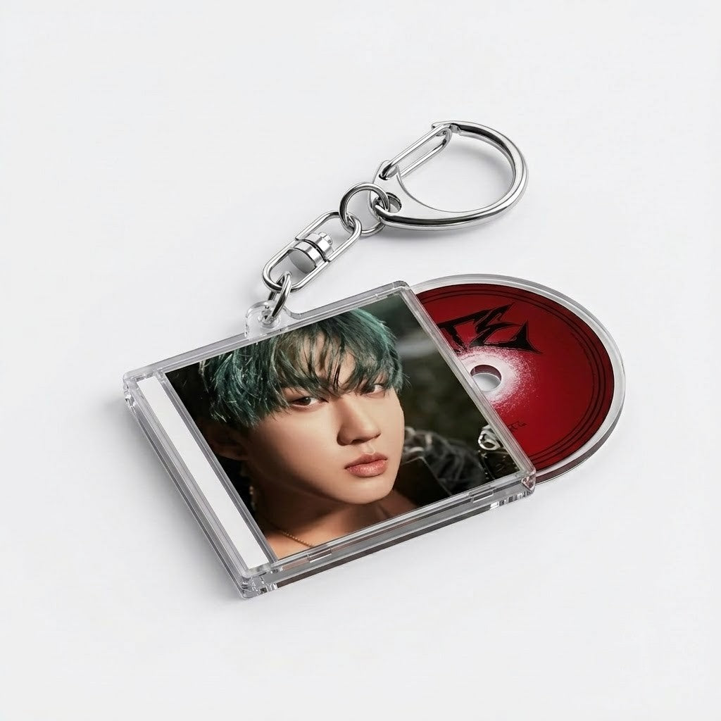 Stray Kids "Sliding CD" Album Keyring