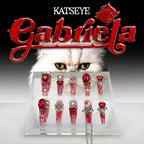 KATSEYE "Gabriela" Royal Crimson Press-On Nails