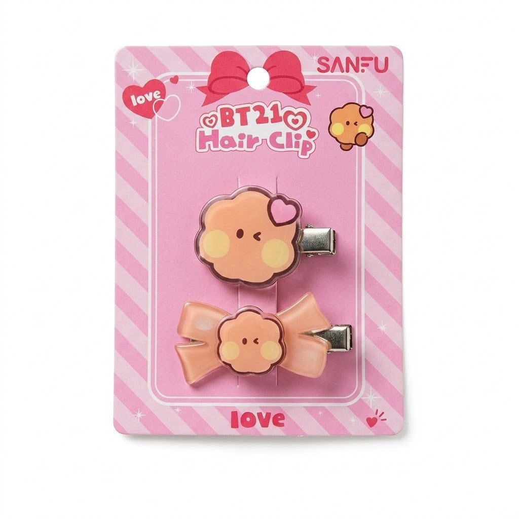 BT21 Hair Clip Sets