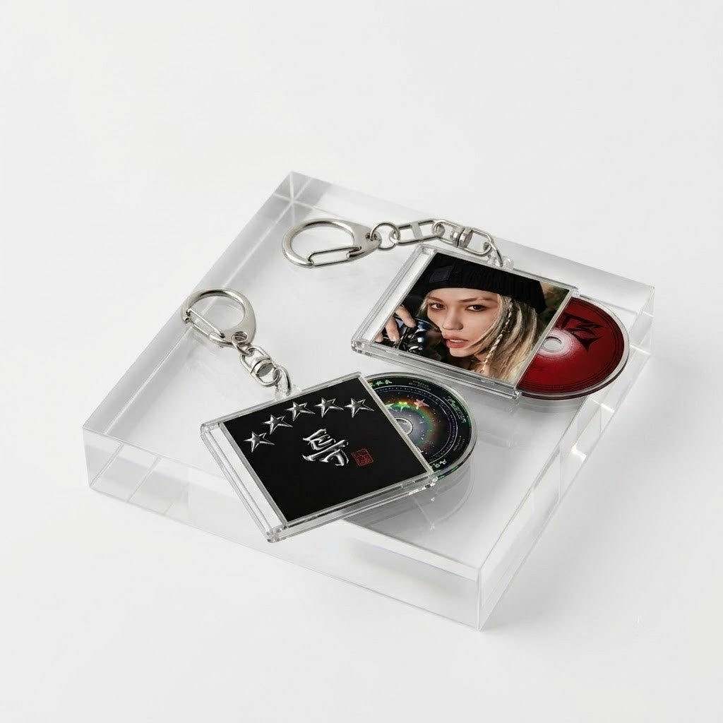 Stray Kids "Sliding CD" Album Keyring