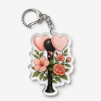 Girl Group Floral Lightstick Keychain