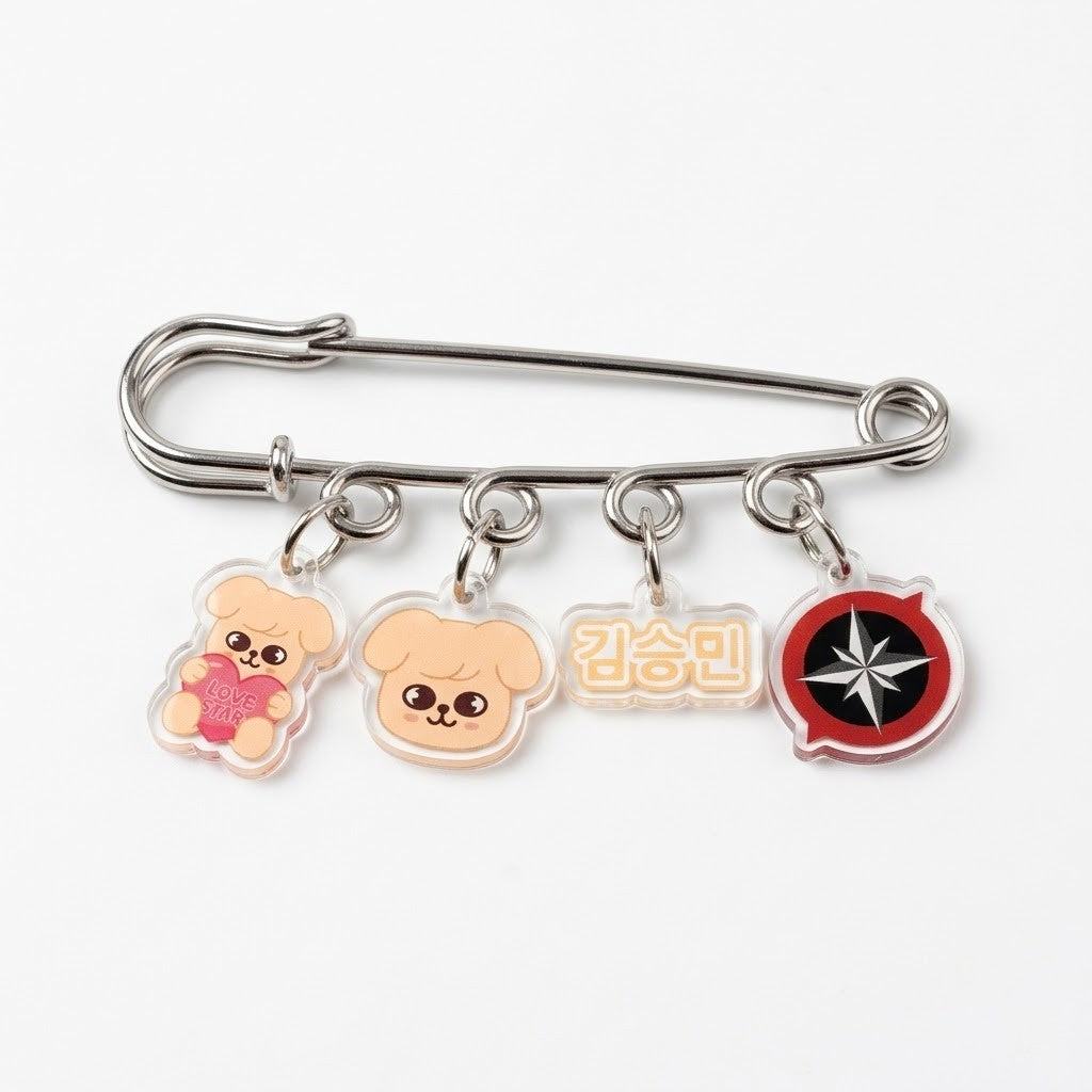 SKZOO Multi-Charm Identity Brooch