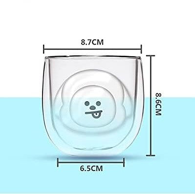 BT21 "Fill Me Up" 3D Double-Wall Glass