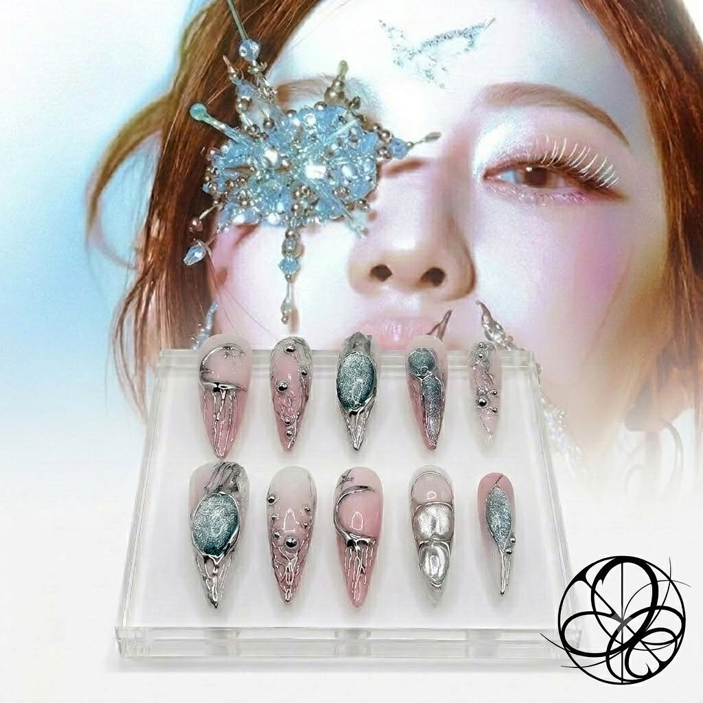 AESPA Armageddon 4 Members Custom Press-On Nails