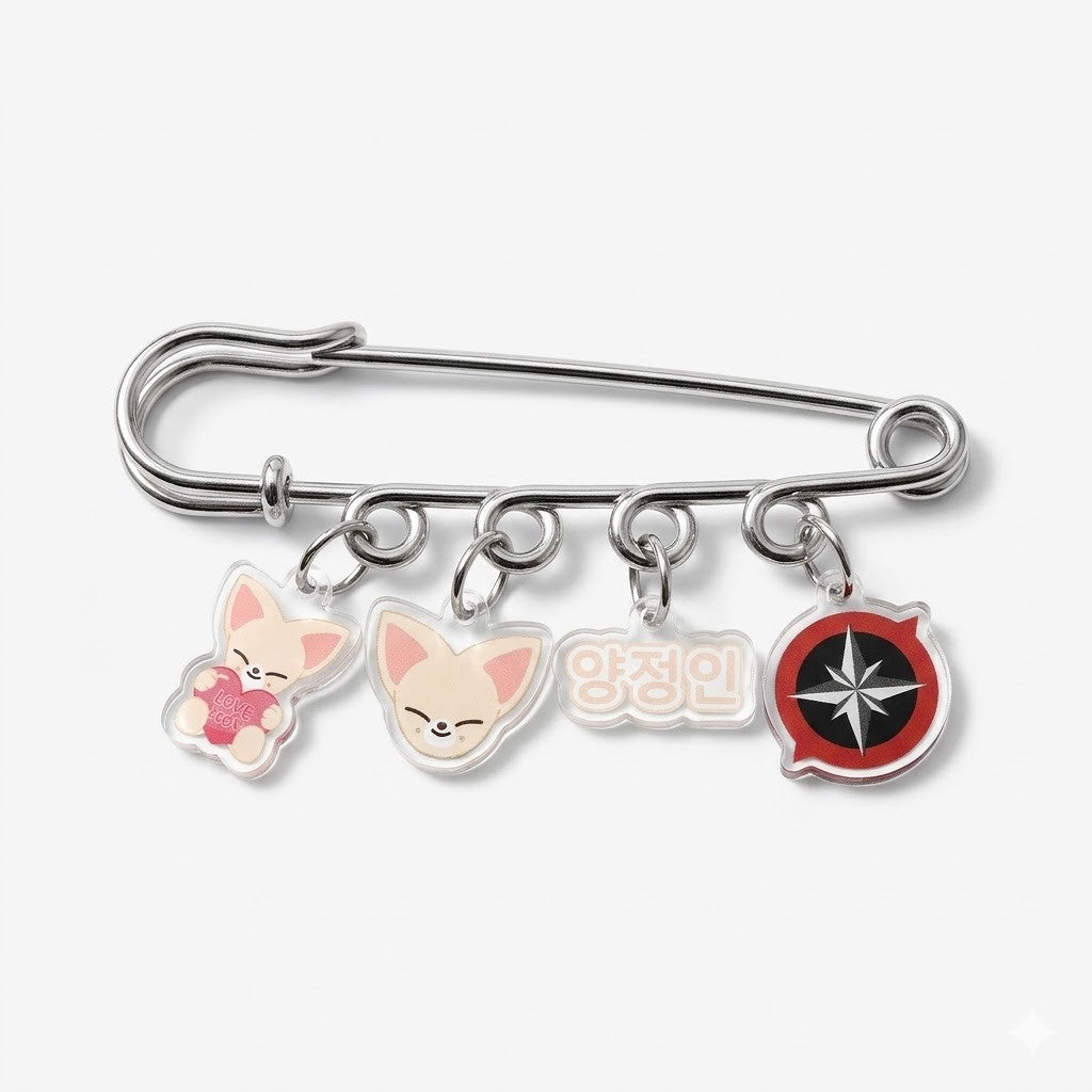 SKZOO Multi-Charm Identity Brooch