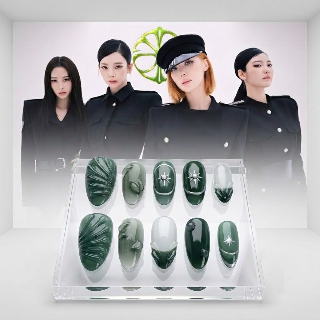 AESPA Lemonade Press-On Nails