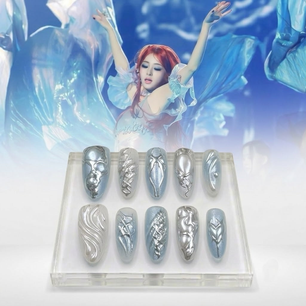 LE SSERAFIM MAMA Stage Press-On Nails