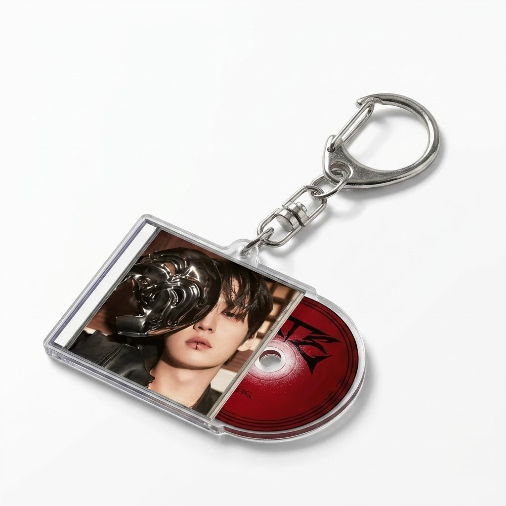 Stray Kids "Sliding CD" Album Keyring