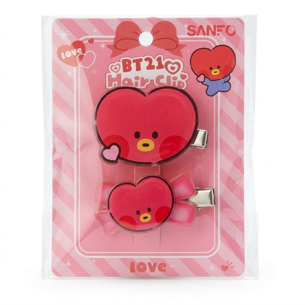 BT21 Hair Clip Sets