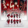 KATSEYE "Gabriela" Bloody Rose Press-On Nails
