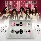 ILLIT Polka Dot & Bow Press-On Nails
