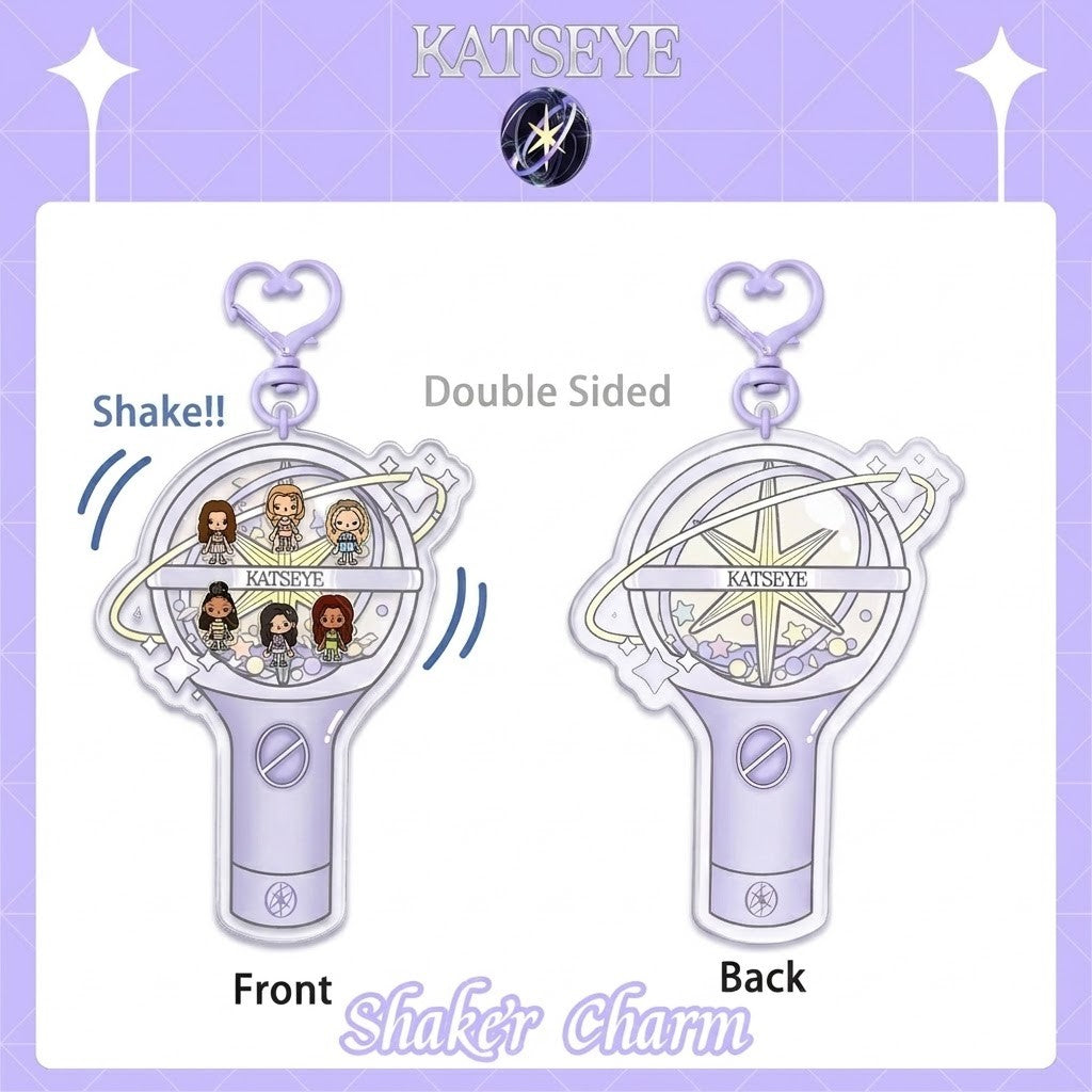 KATSEYE Lightstick Dream Heart Keyring