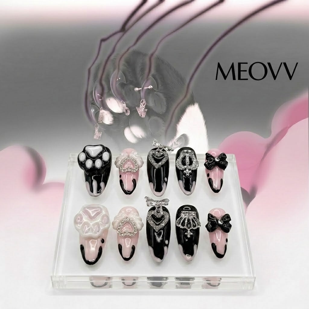 MEOVV Dark  Press-On Nails