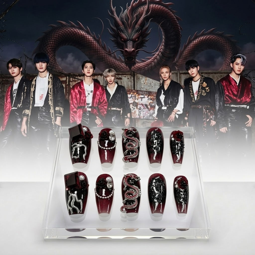Stray Kids Back Door Press-On Nails