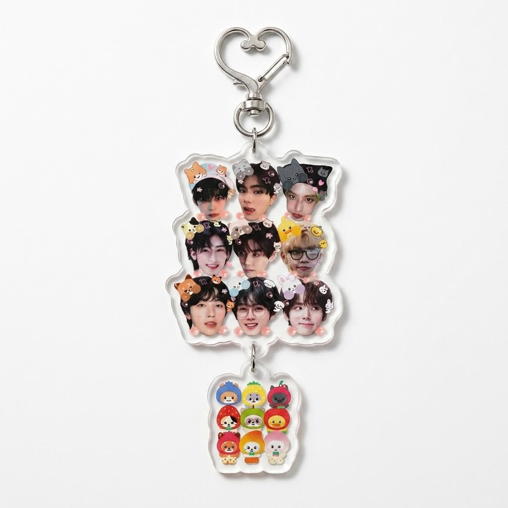 ZB1 "Sweet Companion" Heart Keychain
