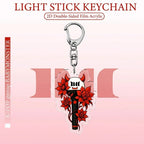 Girl Group Floral Lightstick Keychain