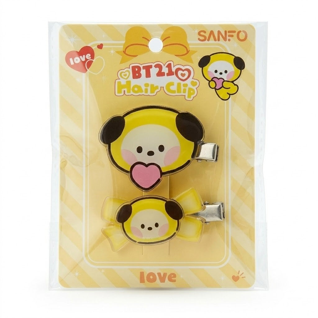 BT21 Hair Clip Sets