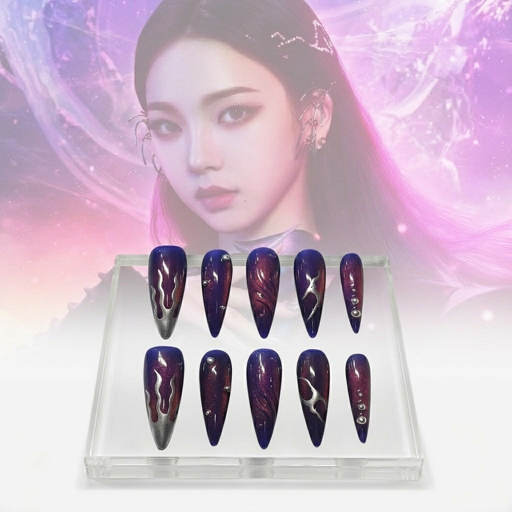 AESPA Purple Concept Multi-Design Press-On Nails