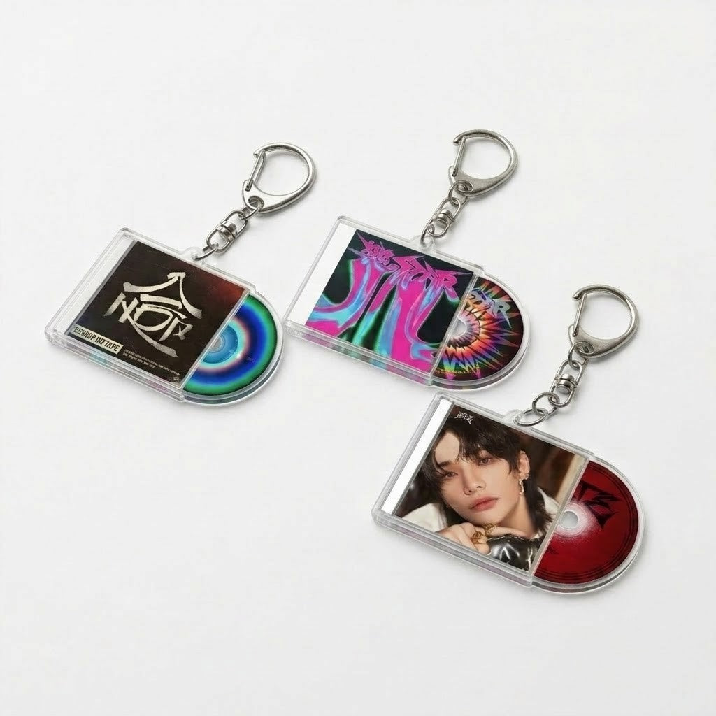 Stray Kids "Sliding CD" Album Keyring