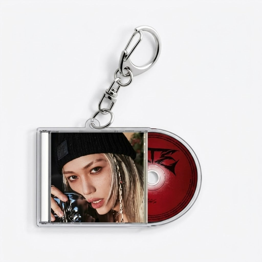 Stray Kids "Sliding CD" Album Keyring