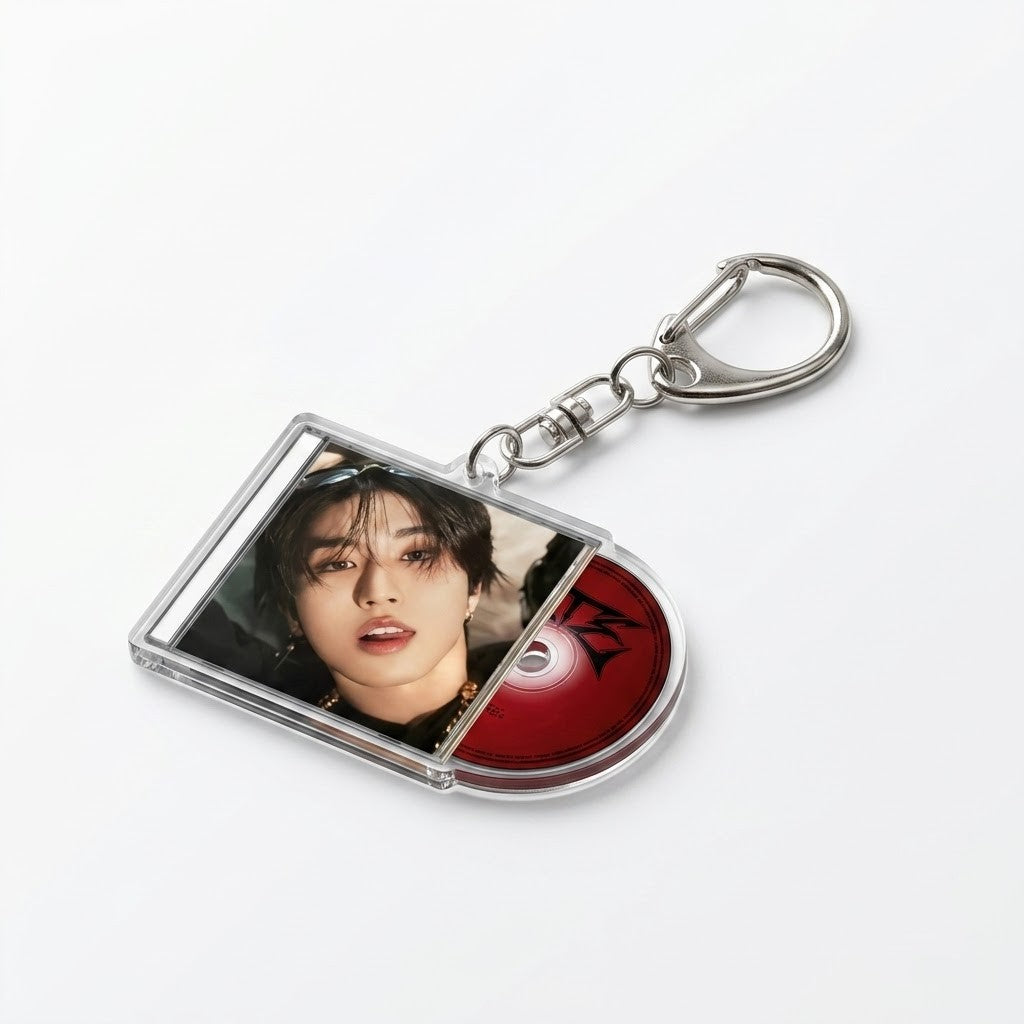 Stray Kids "Sliding CD" Album Keyring