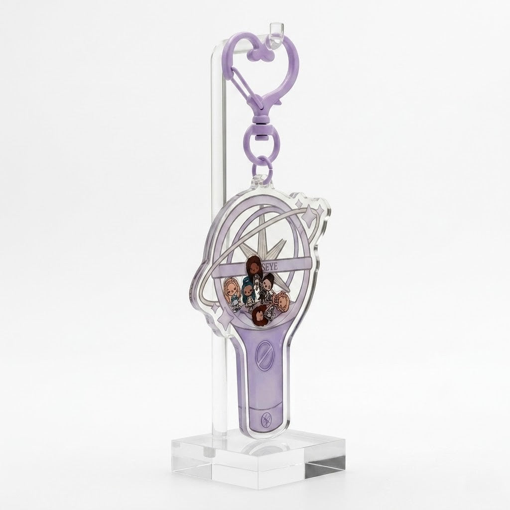 KATSEYE Lightstick Dream Heart Keyring
