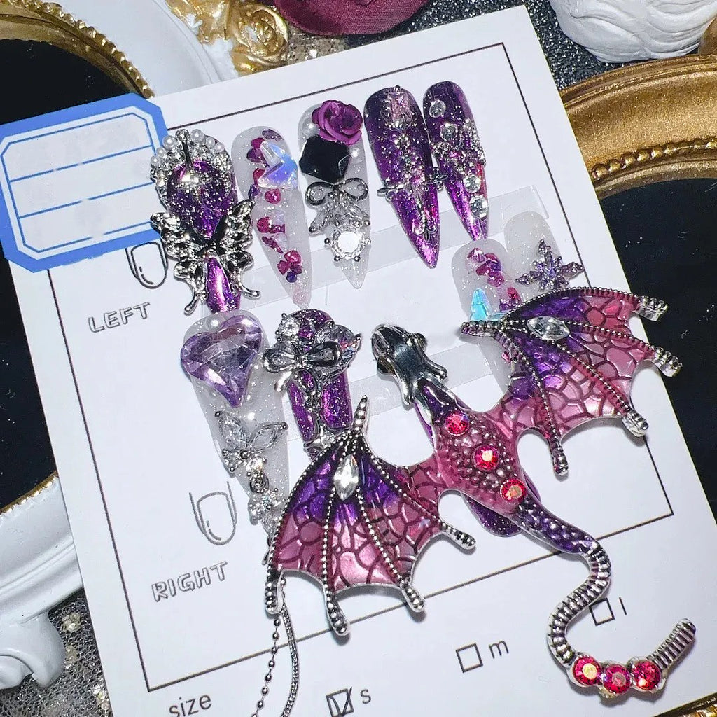 SKZ "MANIAC" Dragon Press-On Nails