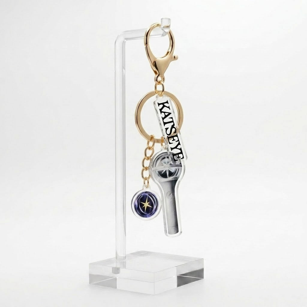 KATSEYE Golden Identity Keyring
