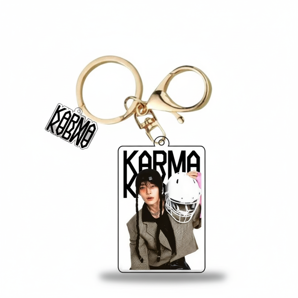Stray Kids KARMA Photo Keychain