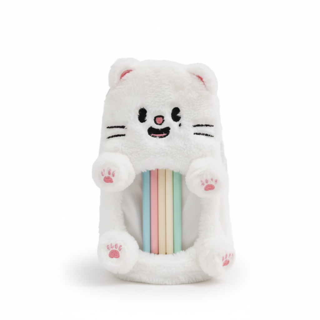 SKZOO Plush Transparent Pencil Case Set