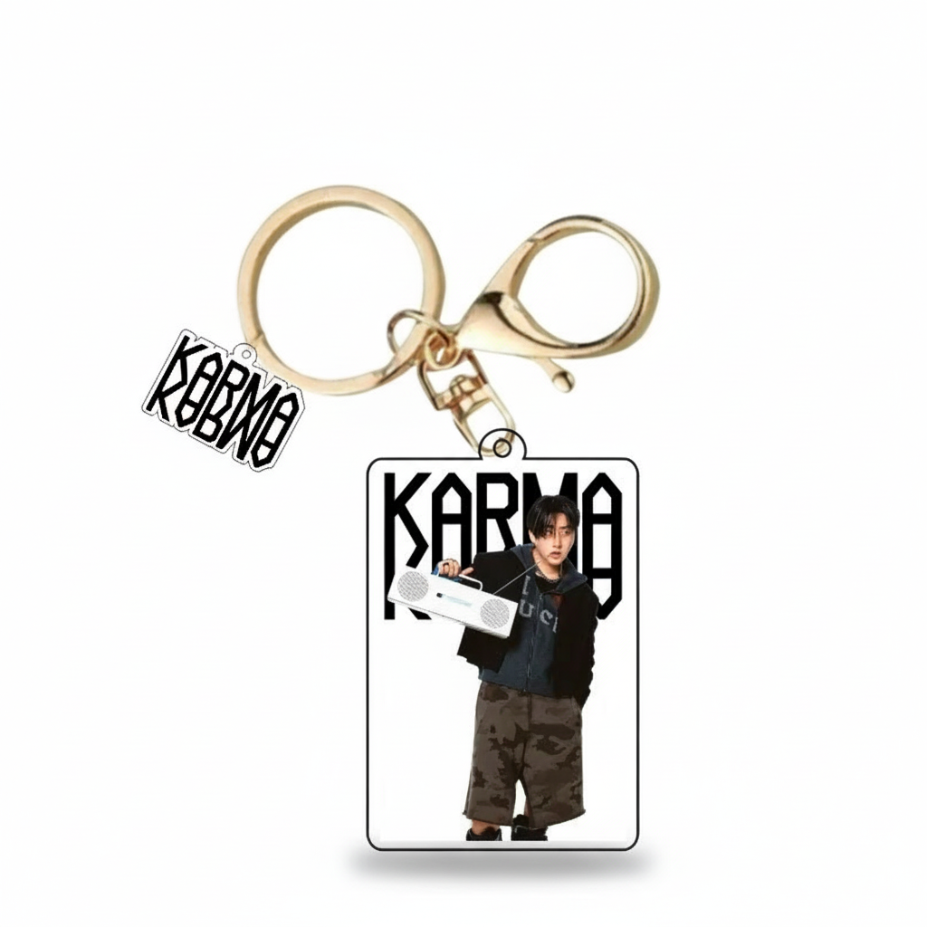 Stray Kids KARMA Photo Keychain