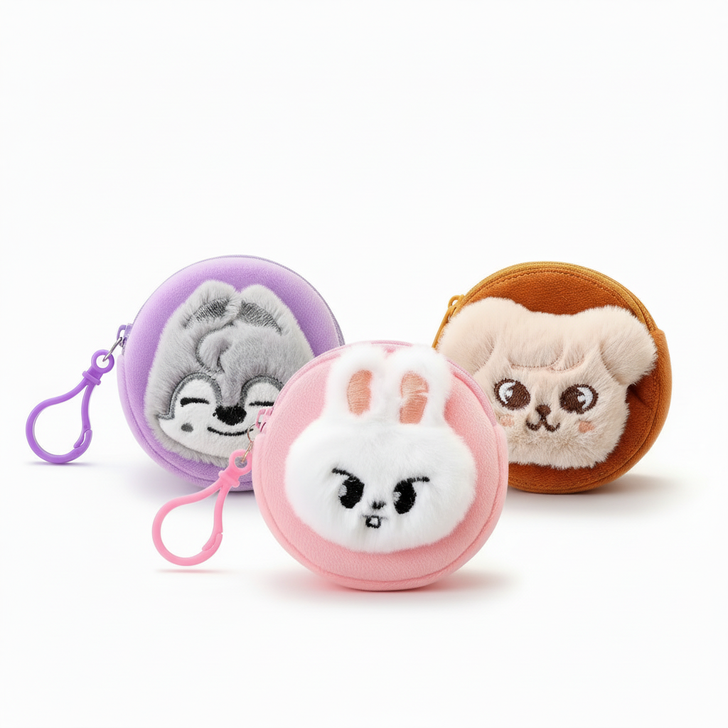 SKZOO Mini Plush Zipper Keyring