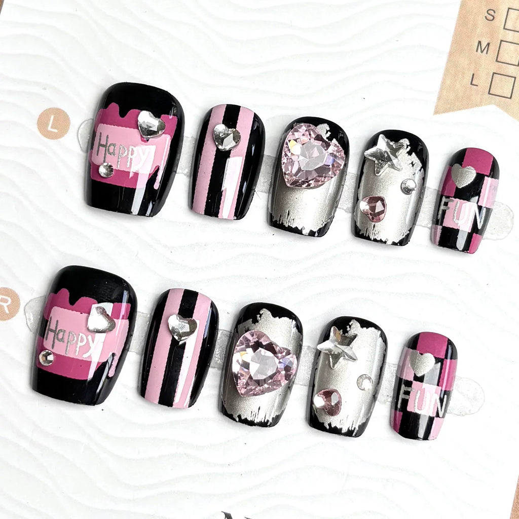 P1Harmony Killin' It Press-On Nails (Pink/Purple Ver.)