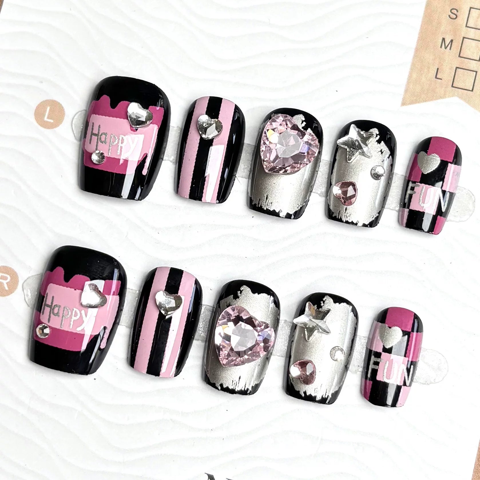 P1Harmony Killin' It Press-On Nails (Pink/Purple Ver.)