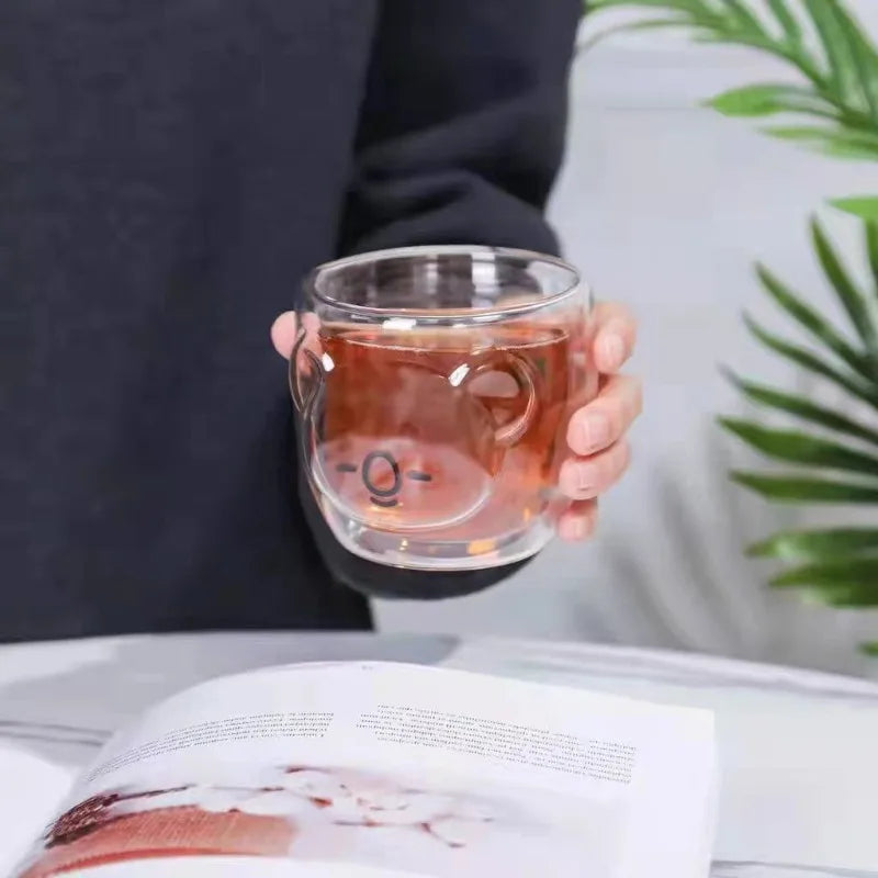 BT21 "Fill Me Up" 3D Double-Wall Glass