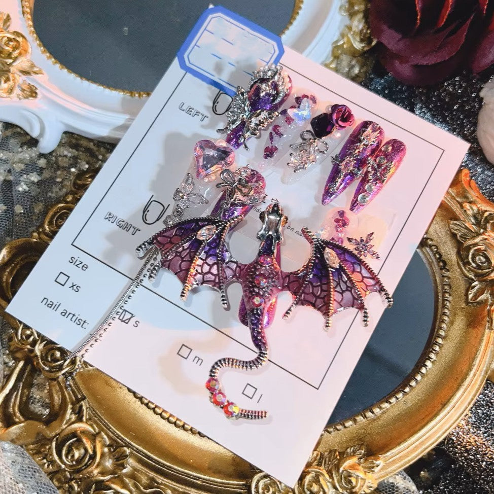 SKZ "MANIAC" Dragon Press-On Nails
