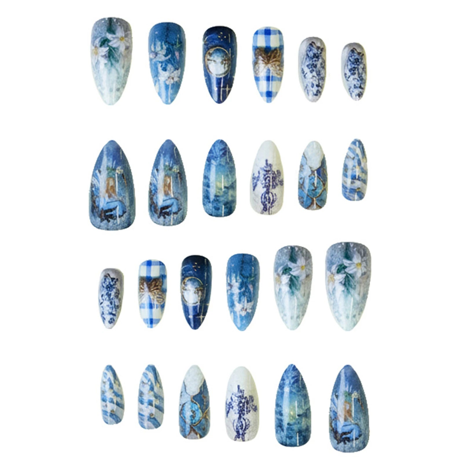 Red Velvet Feel My Rhythm Press-On Nails (Blue Edition)