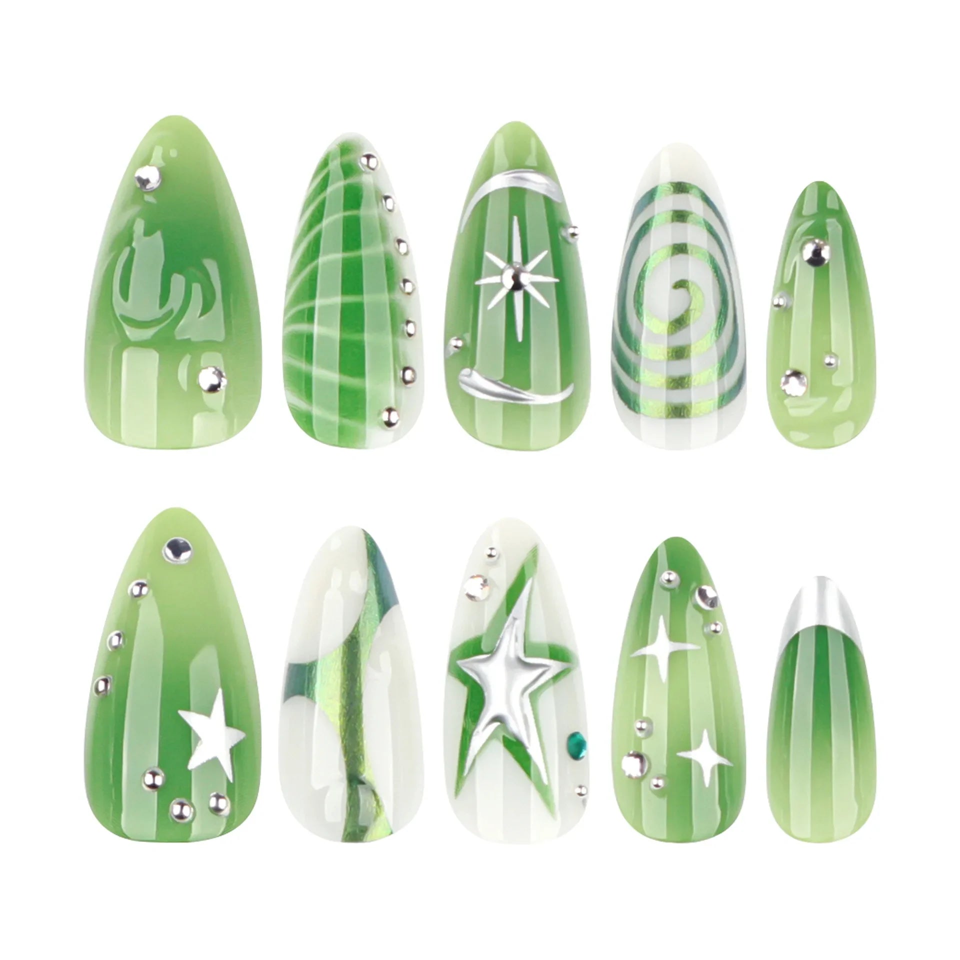 AESPA Lemonade Cyber Press-On Nails