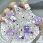 BTS Purple Dream Pill Press-On Nails