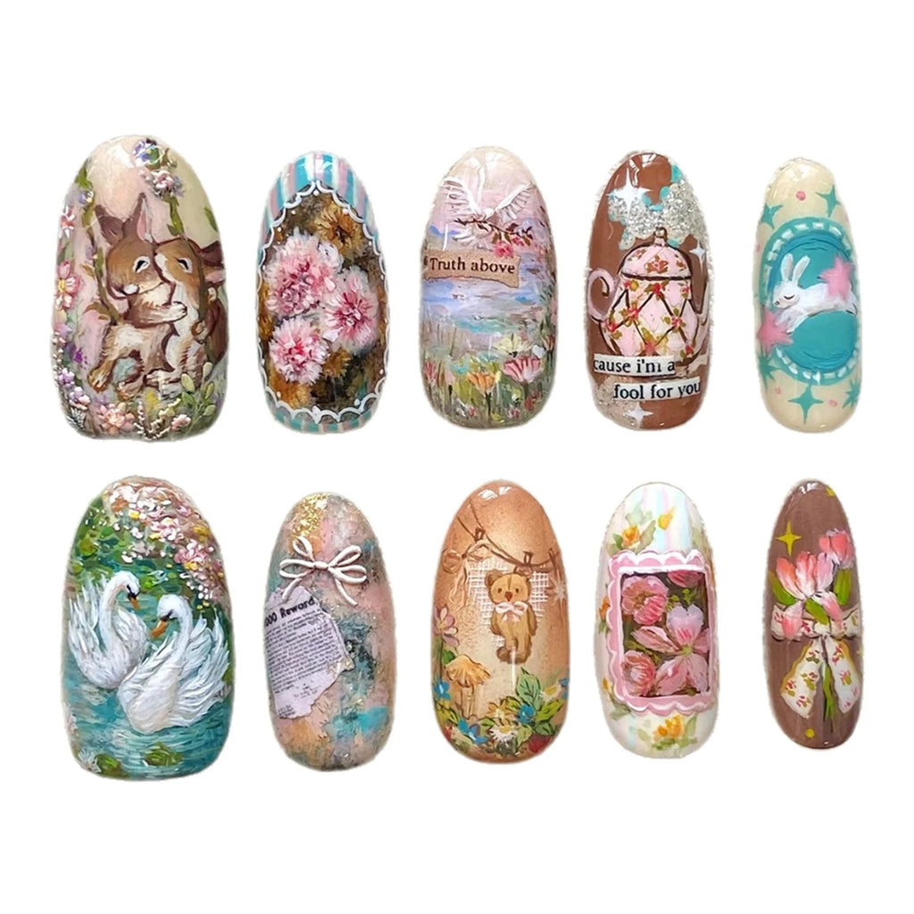 Red Velvet Feel My Rhythm Balletcore Press-On Nails