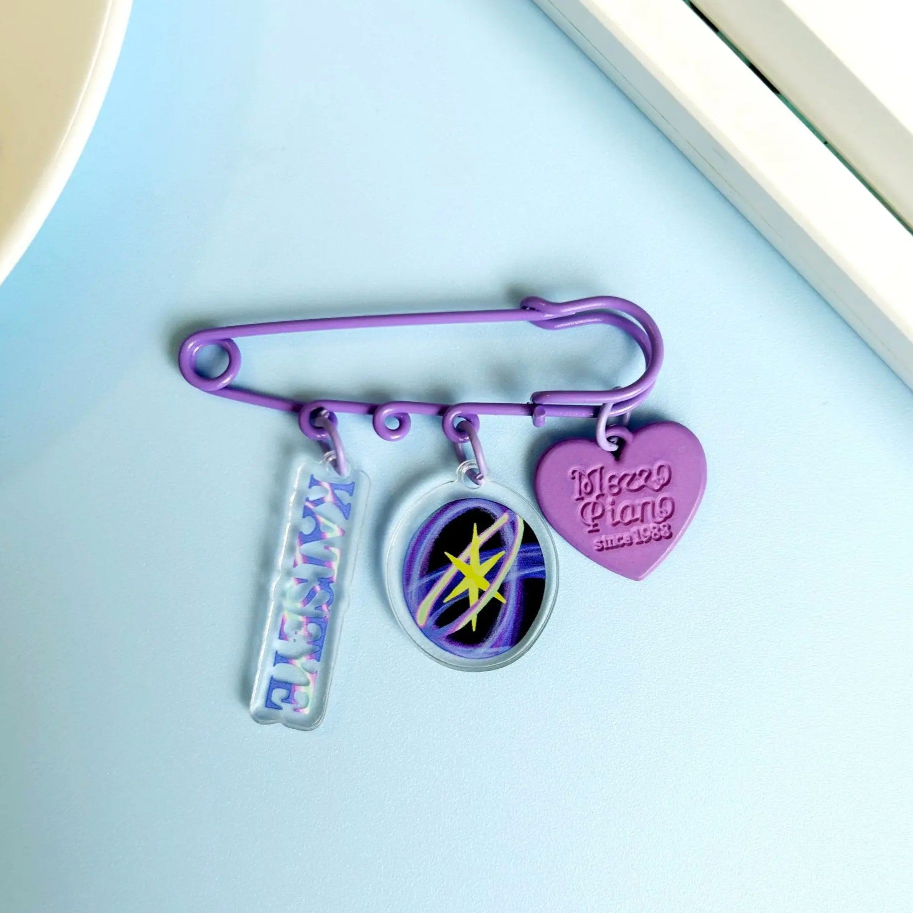 KATSEYE Signature Purple Pin