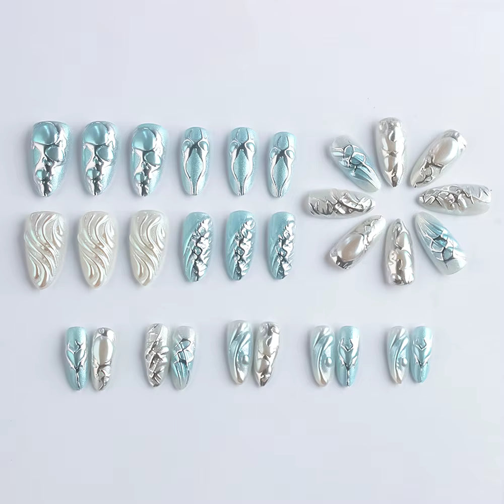 LE SSERAFIM MAMA Stage Press-On Nails