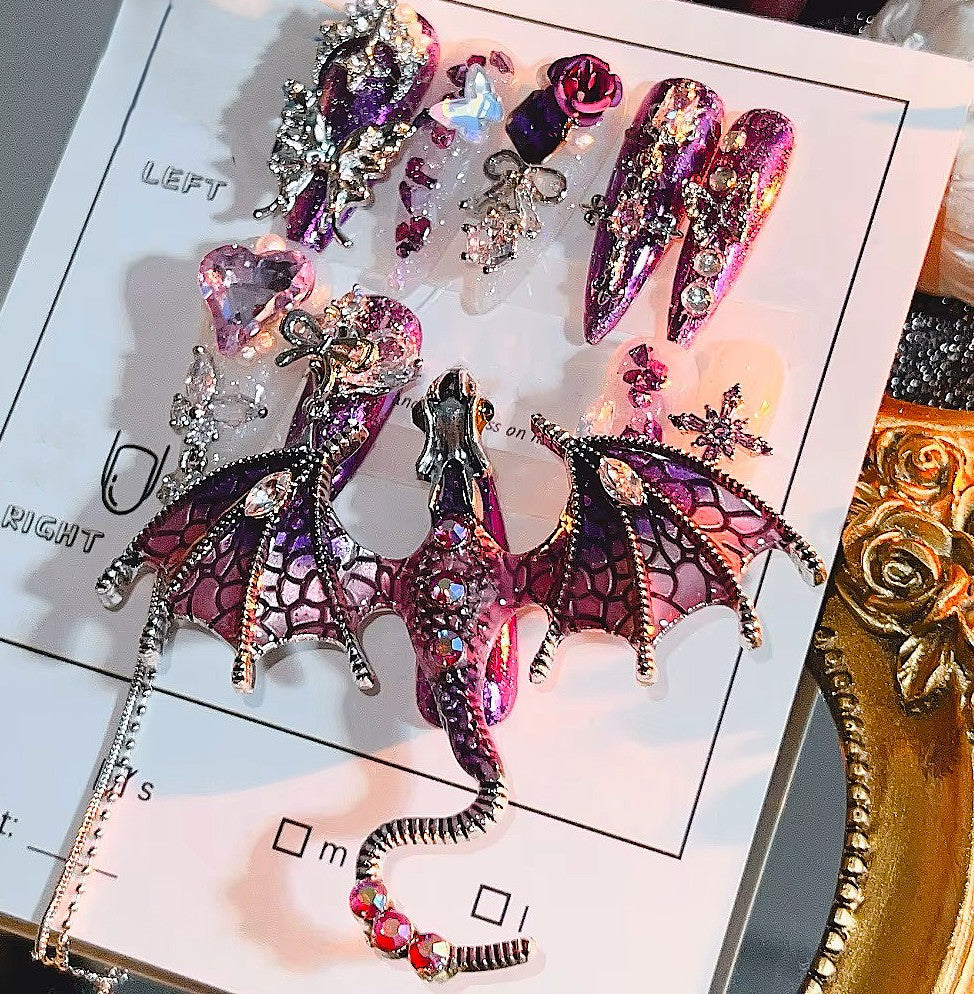SKZ "MANIAC" Dragon Press-On Nails