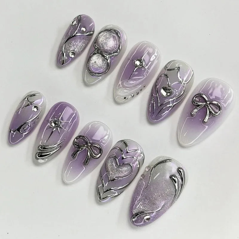 AESPA Purple Concept Multi-Design Press-On Nails