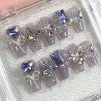 BTS Purple U Press-On Nails
