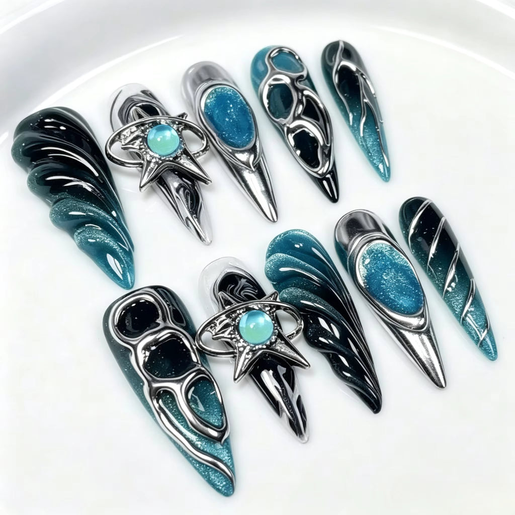 AESPA Armageddon 4 Members Custom Press-On Nails