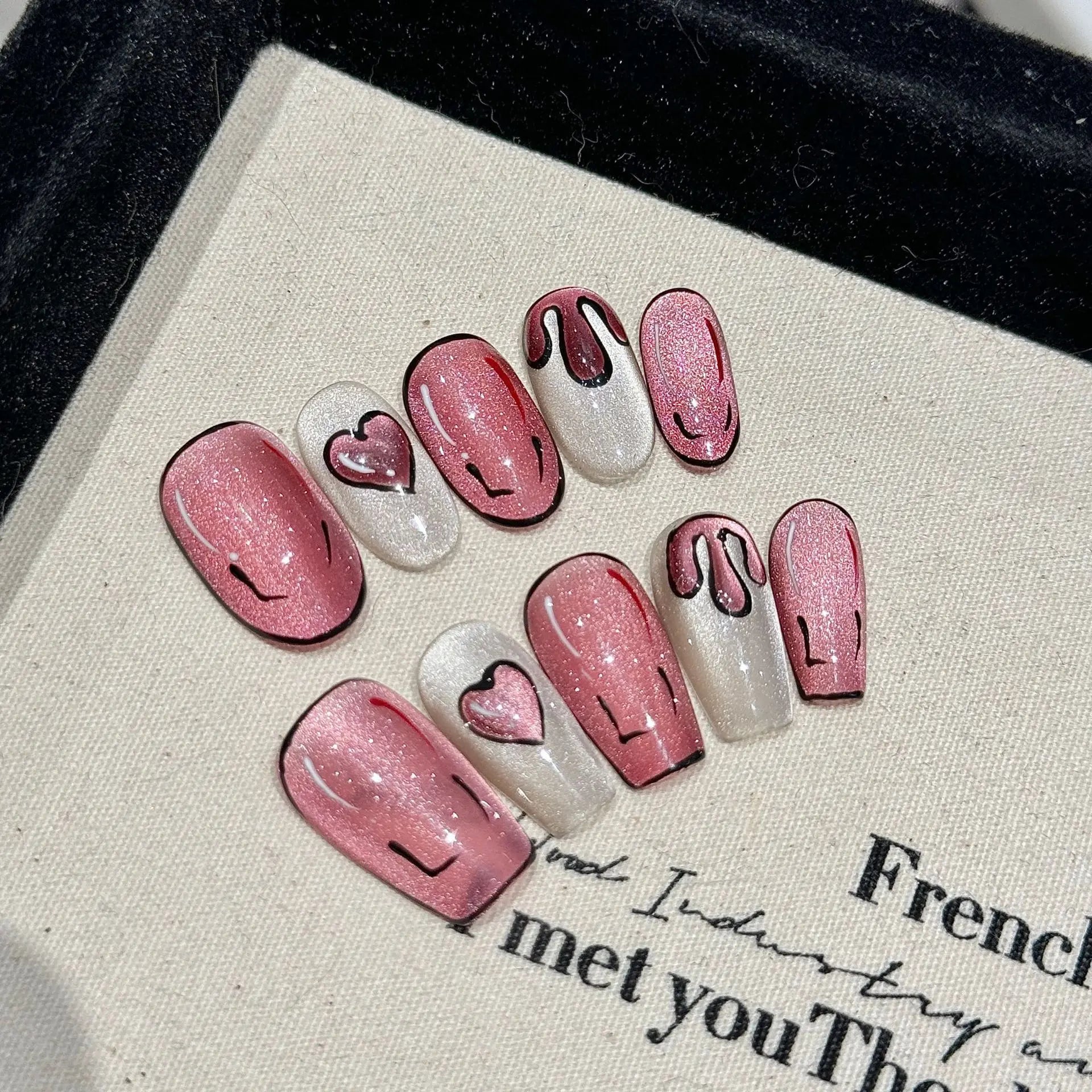 BLACKPINK x Selena Gomez Ice Cream Press-On Nails